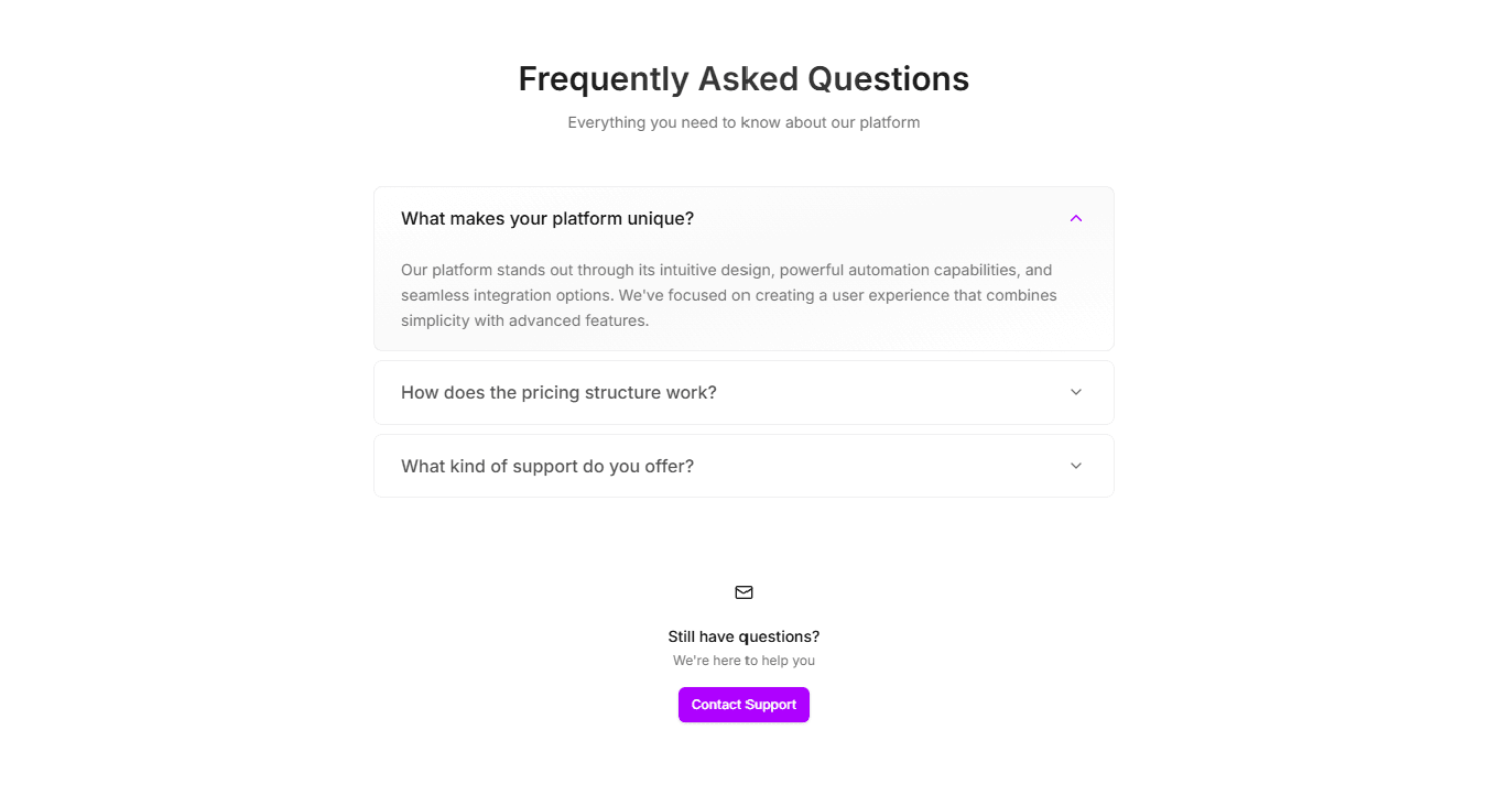FaqDemo preview