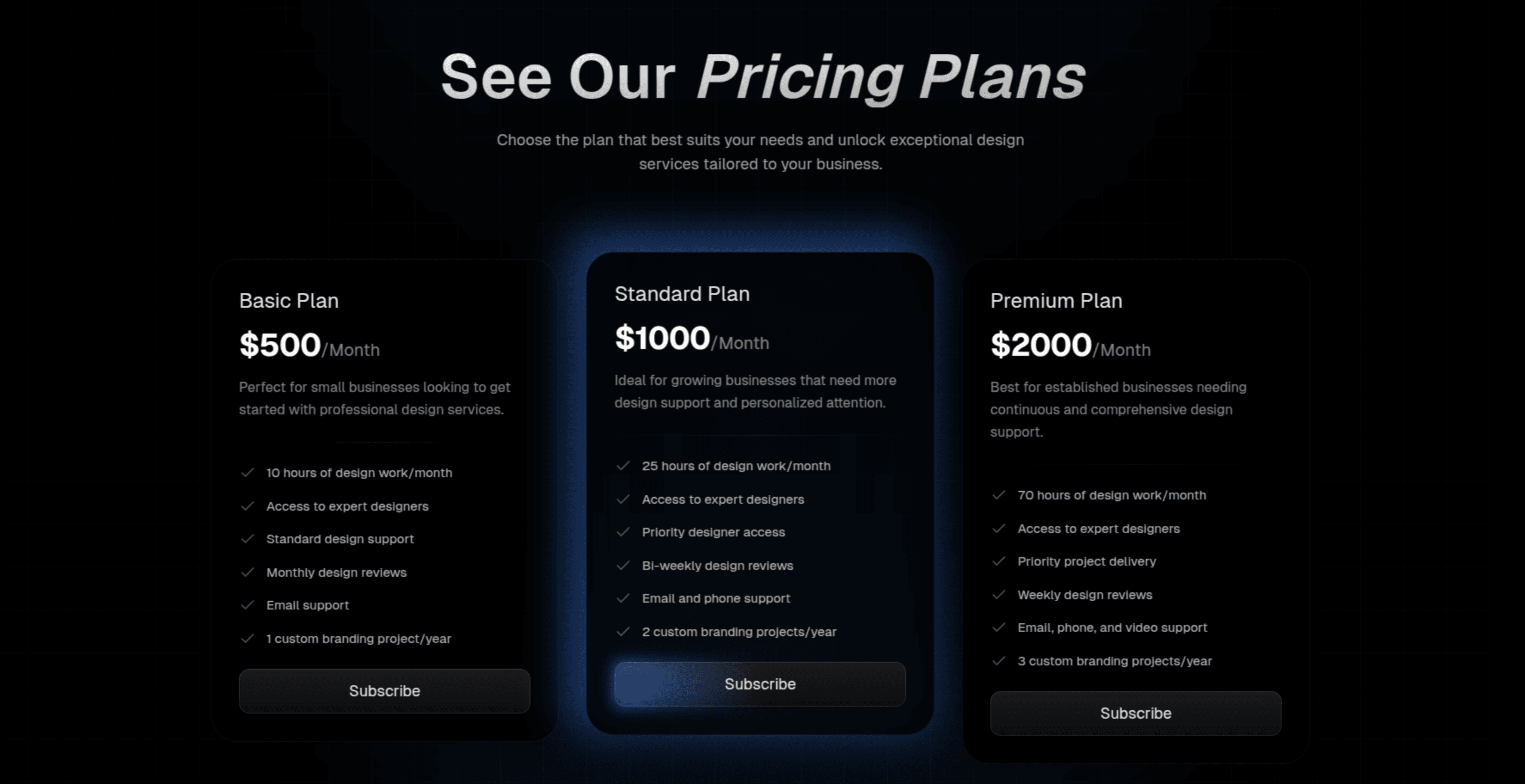 PricingSection2 preview