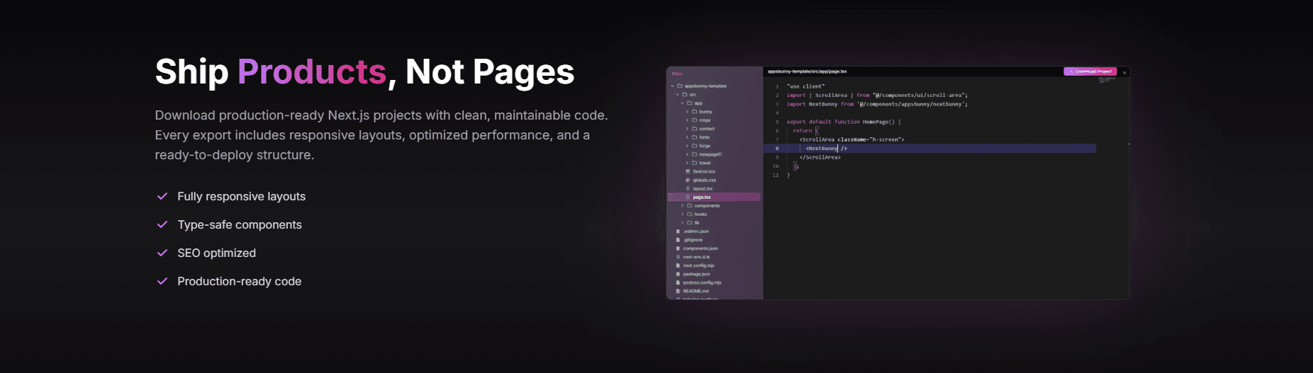 CodeExport preview